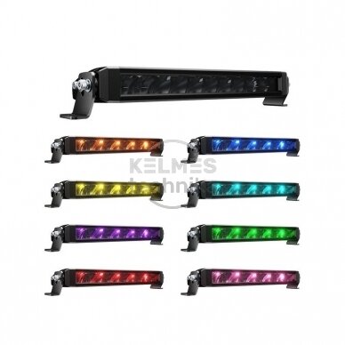 10" (25.4 cm) "S6 Single row RGB" serijos žibintas 50W DRIVING BEAM