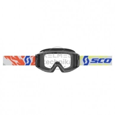 Akiniai Scott Goggle Primal youth juodai skaidrūs 1