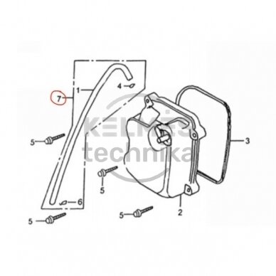 Alsuoklis KAYO A180 TUBE ASSY BREATHER 101041-0155 Nr. 7