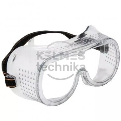 Apsauginiai akiniai, polikarbonatiniai, balti Dedra BH1055