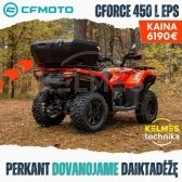 CFMOTO CFORCE 450 L EPS keturratis T3b, juodas