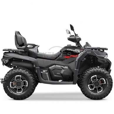 CFMOTO CFORCE 625 Touring Keturratis T3b (mini traktorius), juodas 1