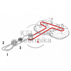 Diržas Husqvarna rider r 115b,115c 120c Jonsered fr 2315 ma 589533101