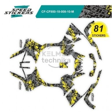 DIGITAL SPOT dizaino lipdukai, skirti CFMOTO CFORCE 800-1000, aukščiausia apsauga (400 µ) 1