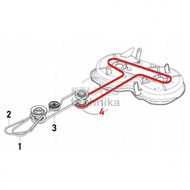 Diržas Husqvarna rider r 115b,115c 120c Jonsered fr 2315 ma 589533101