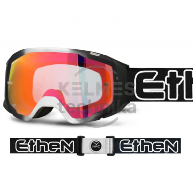 ETHEN 06 GP Motokrosiniai akiniai JUODA/BALTA, GP0607