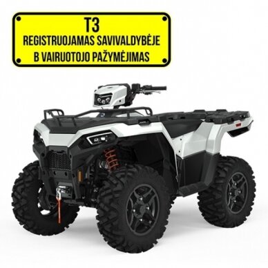 POLARIS SPORTSMAN 570 EFI 4X4 WHITE 60KM/H. T3B keturratis 2021