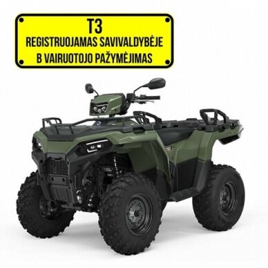 Polaris Sportsman 570 EFI EPS 4x4 Sage Green 60km/h. T3b