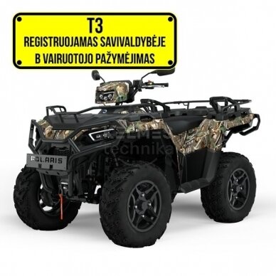 Polaris Sportsman 570 EPS Hunter SE Pursuit Camo 60km/h. T3b keturratis 2023