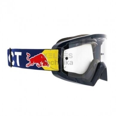 Spect Red Bull Whip MX Goggles Singel objektyvas juodas/mėlynas skaidrus