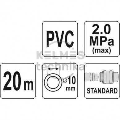 ŽARNA SU JUNGTIMIS PVC (10X14MM) 20M 1